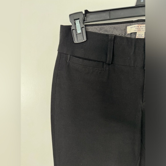 Women’s BANANA REPUBLIC Petite THE SLOAN FIT LA COUPE SLOAN black dress pants - Picture 5 of 16